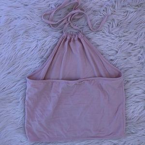 Brandy Melville light pink halter top